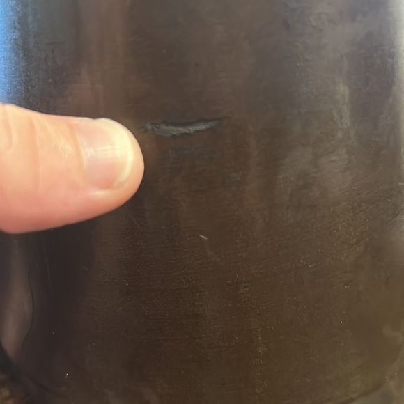 Vintage JAPAN TOKANABE SAMURAI Art Deco Pottery  12 1/2" Tall Vase 4 lb 2 oz - Picture 5 of 7